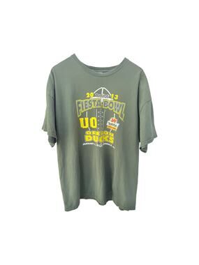Oregon Ducks Fiesta Bowl T Shirt Mens XXL Green Pro Player NCAA Football Graphic